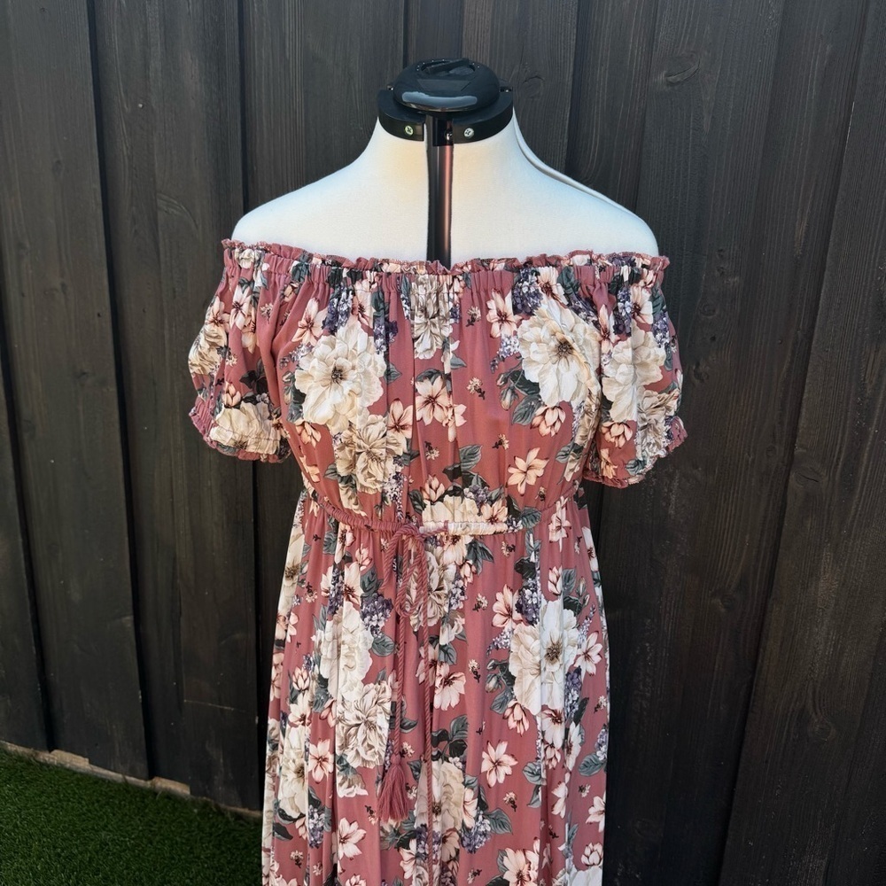 Torrid Floral Midi Challis Dress Size 10 - Picture 2 of 15